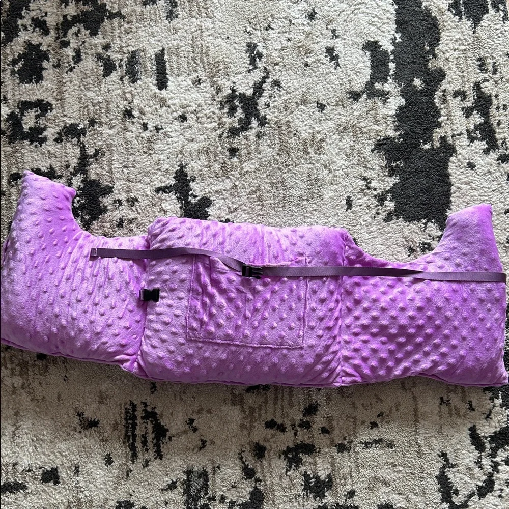 Purple Textured Women's pillow.
